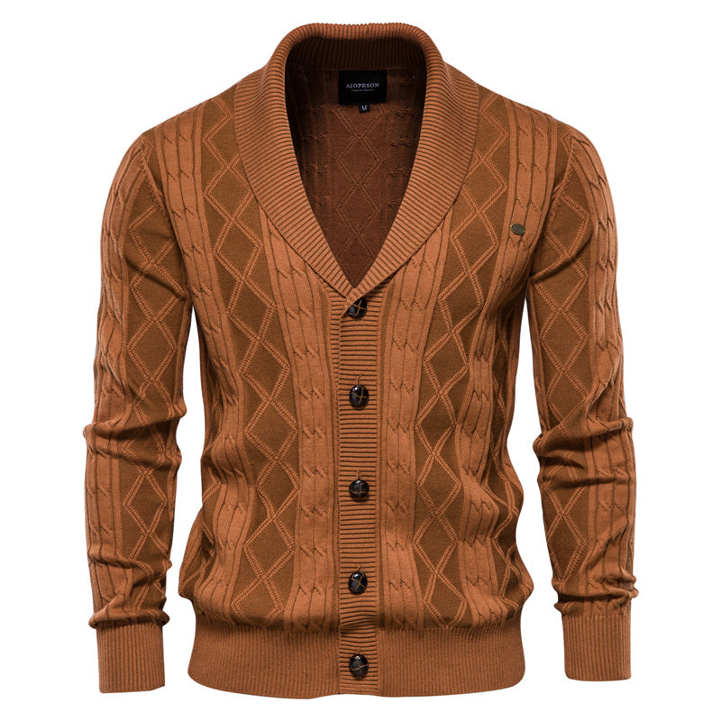 Button Down Cardigan for Men